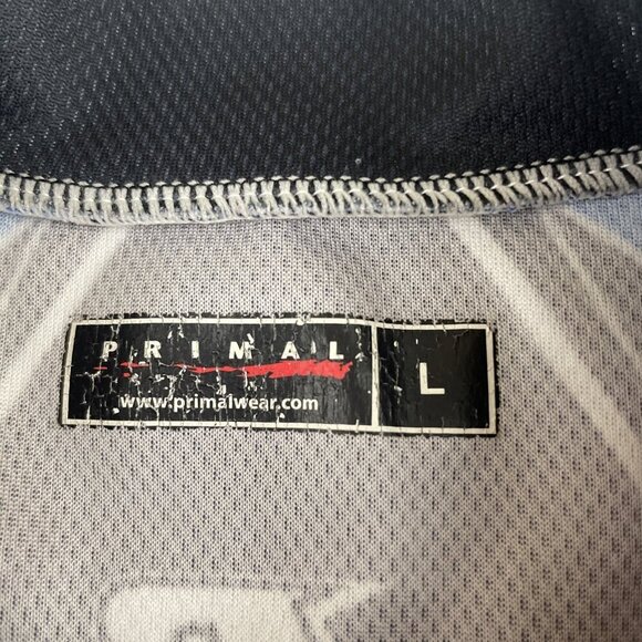 PRIMAL Cycling Jersey Men's L USA Flag Eagle Shield Zip Front United States - Picture 5 of 10
